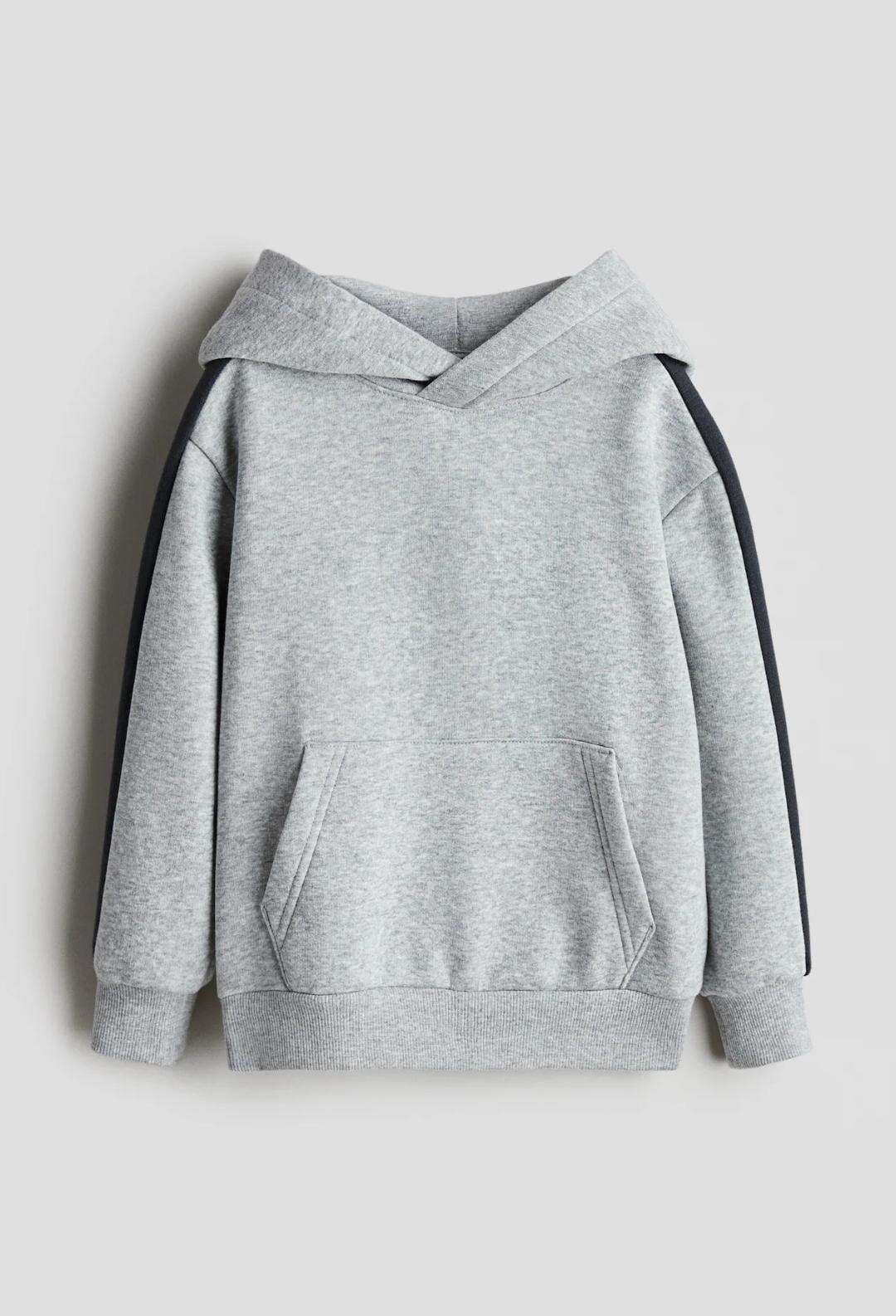 Худі для хлопчика тепле H&M 98-104 см Сірий меланж (26070606B)