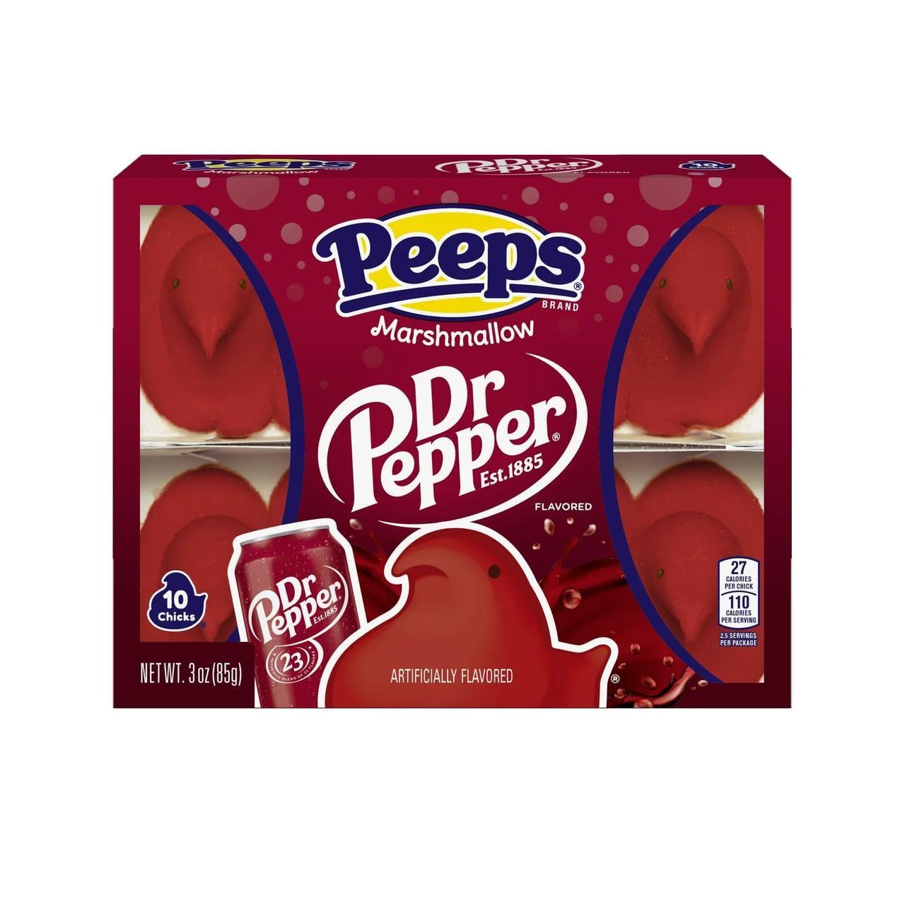 Маршмеллоу Peeps Chicks Dr. Pepper со вкусом Dr. Pepper 10 шт. (1807965640)