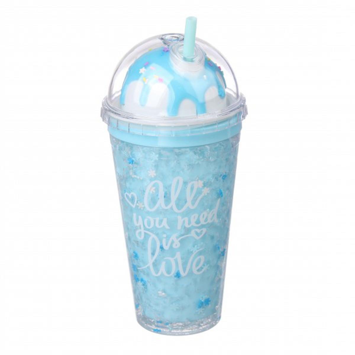 Слаш-стакан с охлаждающим гелем Морозиво 450 мл Blue (69-793)