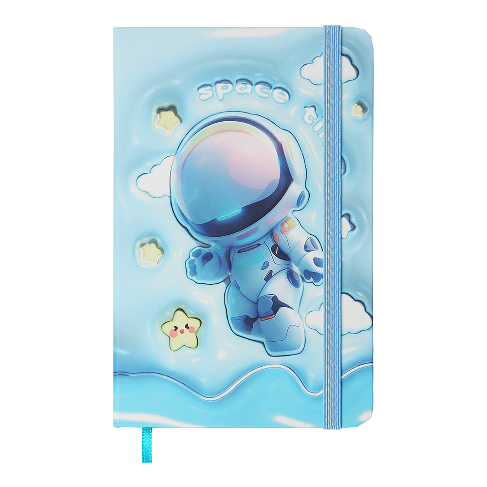 Блокнот Buromax ASTRONAUT на резинке А6 80 листов в клетку (ZB.116104)