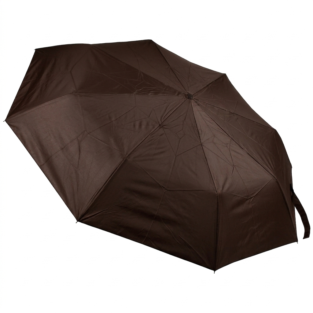 Парасолька складна автомат Classic 8 спиць купол 113 см Brown (31117)