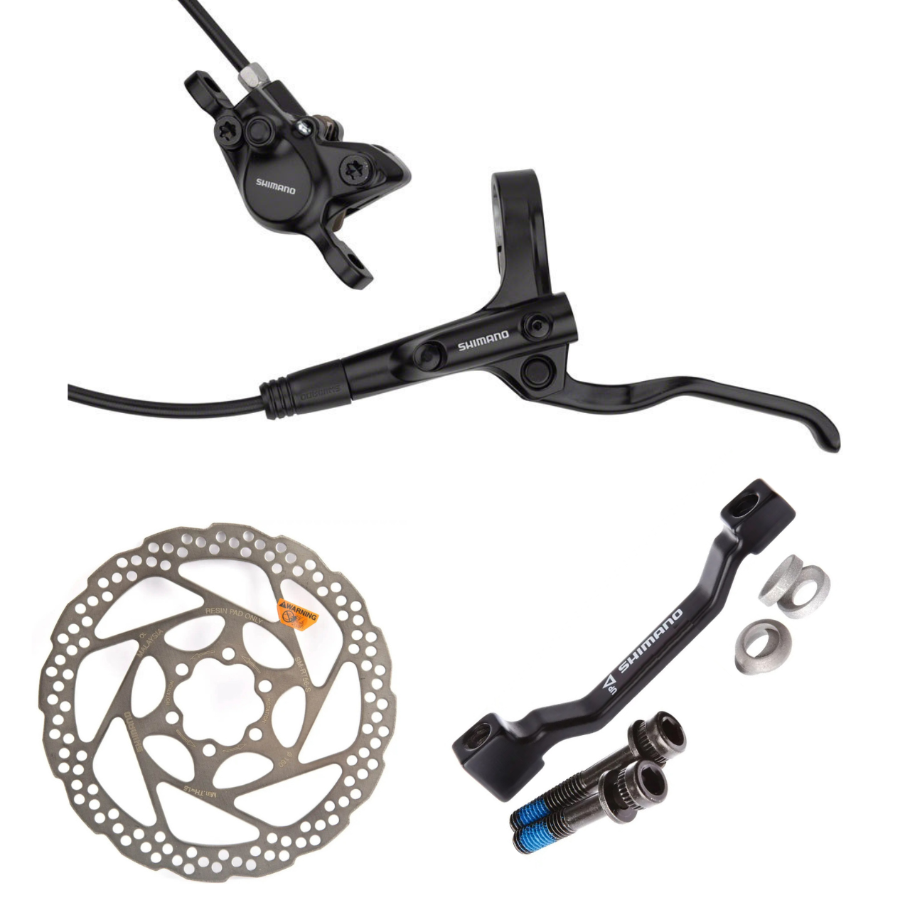 Тормоза дисковые гидравлические Передние Shimano BL-MT200 RL BR-MT200 F SM-MA-F180P/P2 850 мм с ротором 160 мм