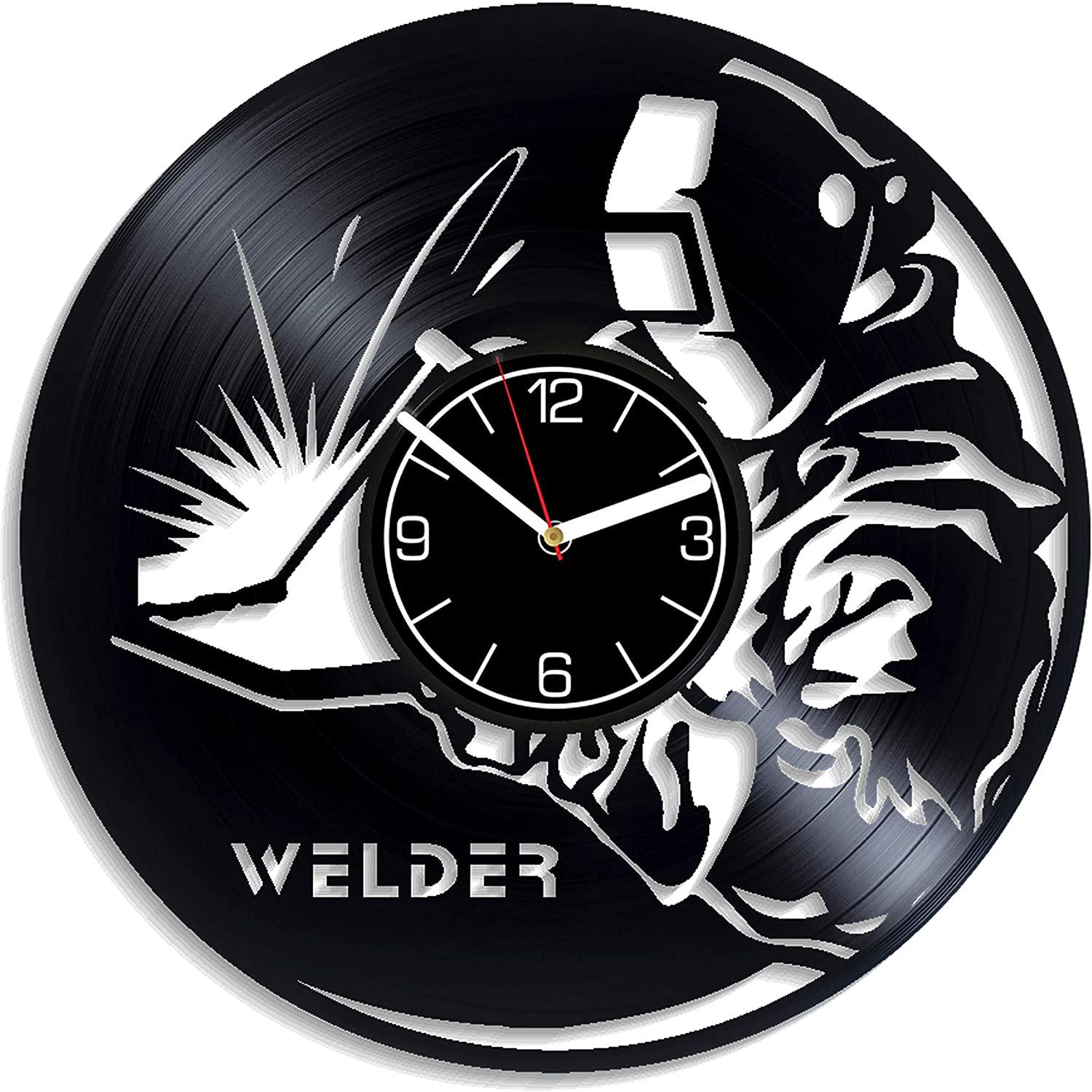 Часы настенные Сварщик 2326 из виниловой пластинки