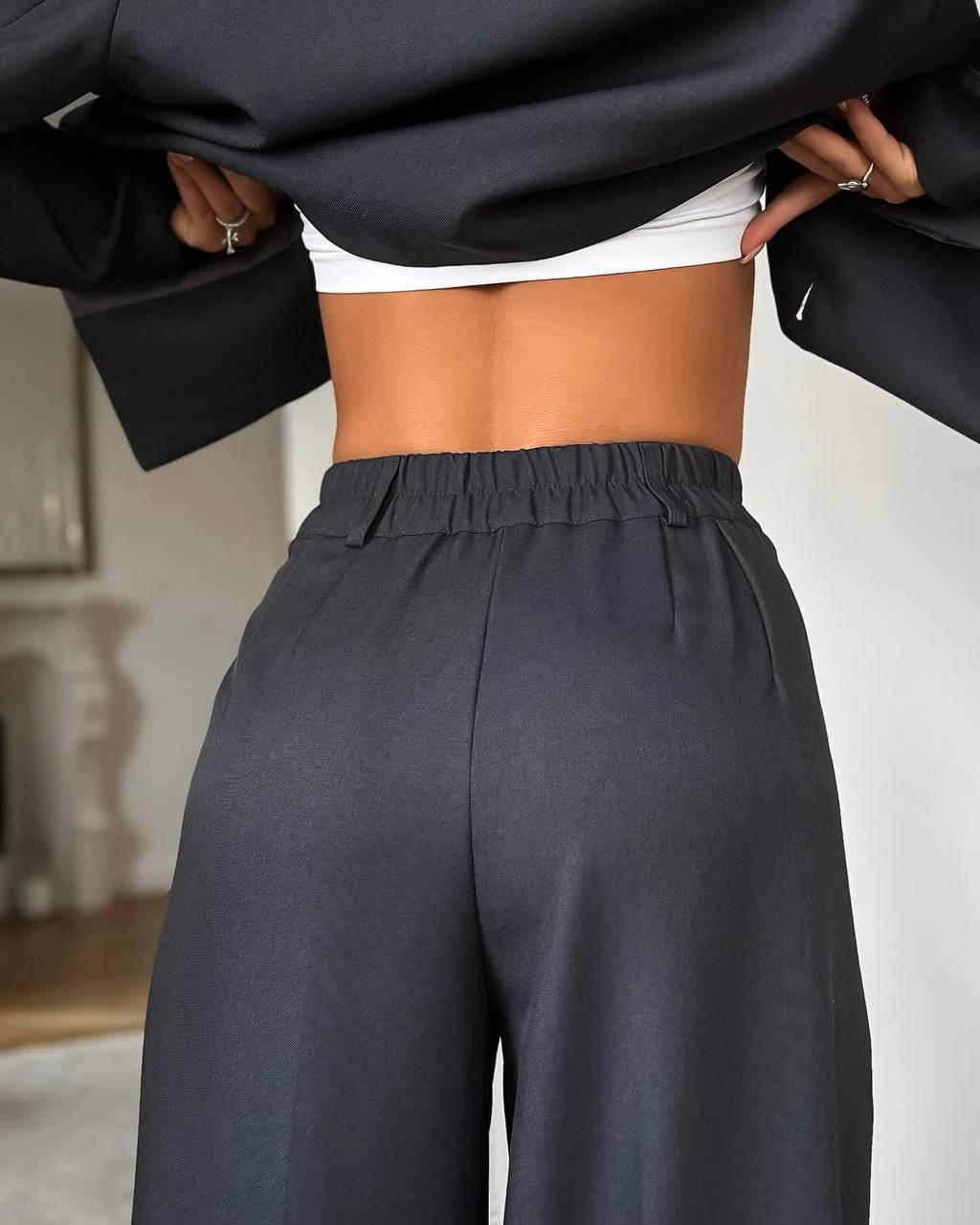 Костюм жіночий костюмка р. 46-48 Чорний (С1533-325/Д) - фото 8