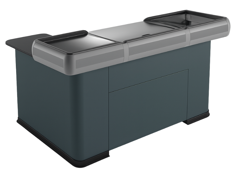 Кассовый бокс Мини от Modern-Expo со столешницей и узким накопителем 1500 мм (1500-1)