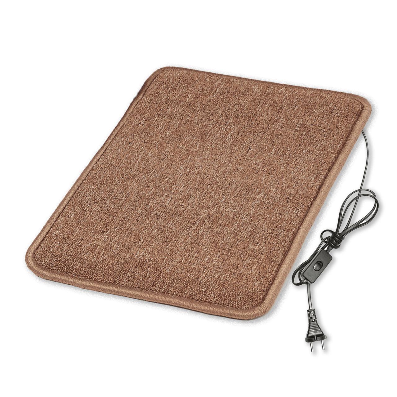 Коврик с подогревом с термоизоляцией и выключателем 50х60 см Бежевый (5060TS-BE)