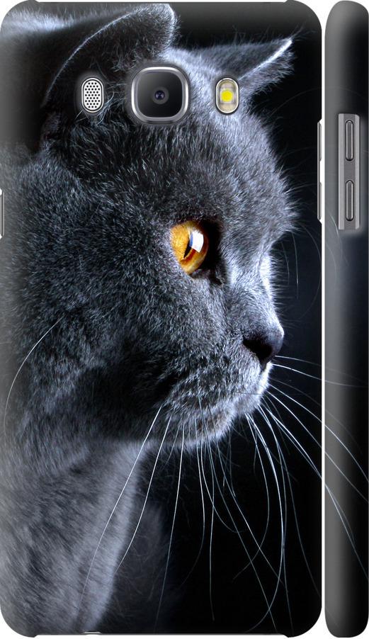 Чехол на Samsung Galaxy J5 (2016) J510H Красивый кот (3038m-264-42517)