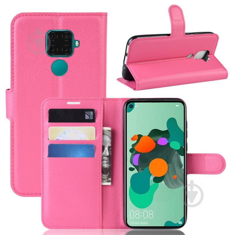 Чехол-книжка Litchie Wallet для Huawei Mate 30 Lite / Nova 5i Pro Rose (hub_zTSp19934) - фото 2