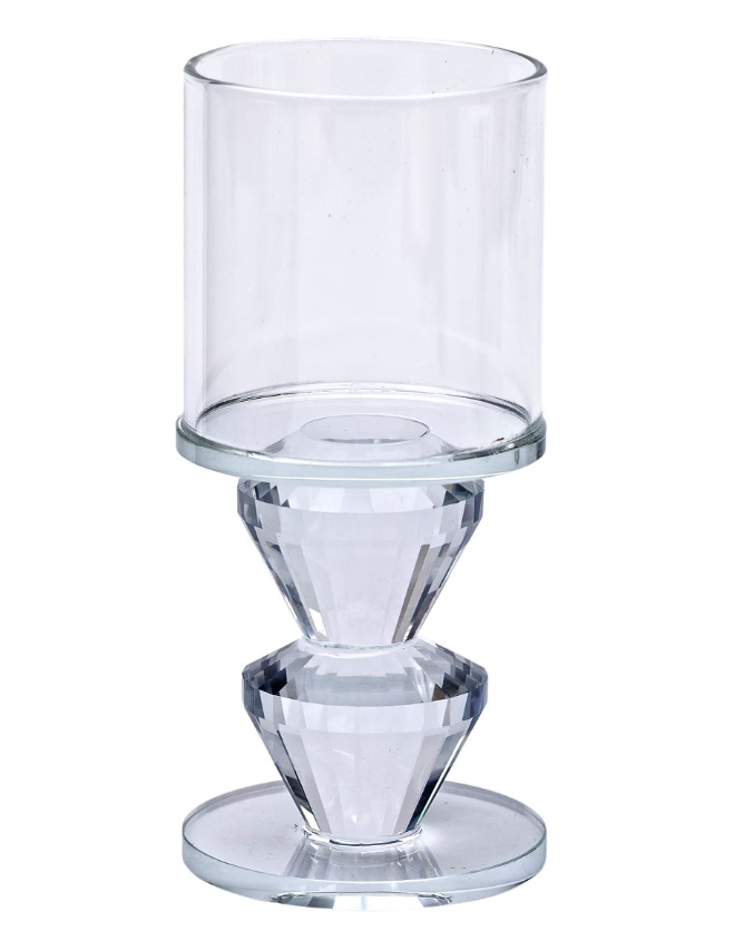 Свічник декоративний Flora скляний 13,3 см Прозорий - фото 2 Свічник декоративний Flora скляний 13,3 см Прозорий - фото 2