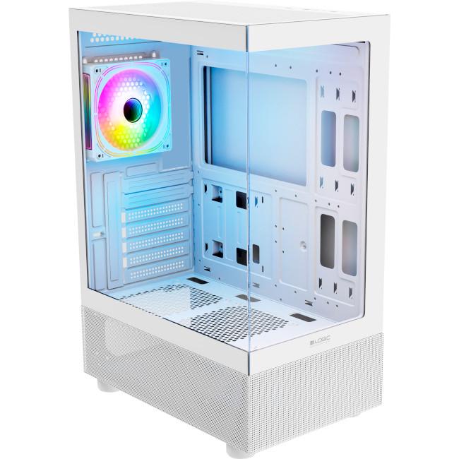 Корпус комп'ютерний LogicConcept AT-LOOK-ARGB-20-0000000-0 Midi-Tower no PSU Білий - фото 2