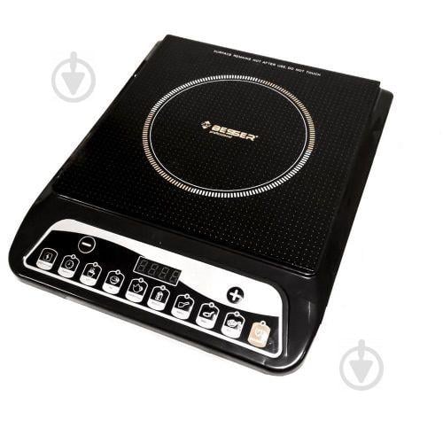 Индукционная плита стеклокерамическая Besser 10233 2000W Черный (007266)