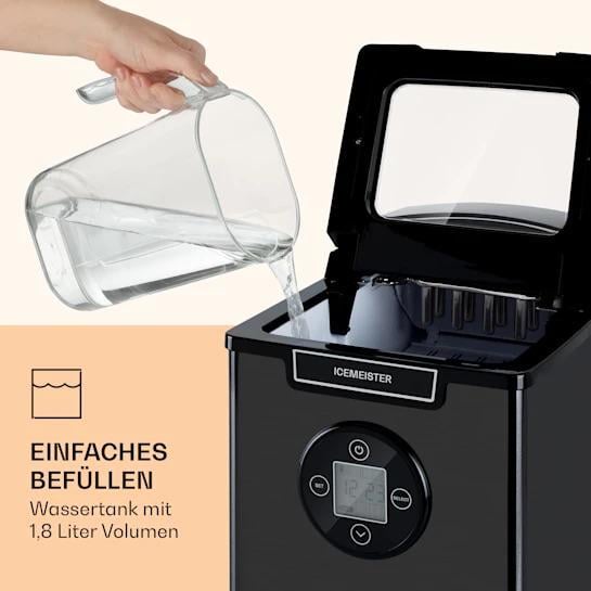 Ледогенератор KLARSTEIN Icemeister 2G LC дисплей из нержавеющей стали 12 кг/24 ч (10035712) - фото 2