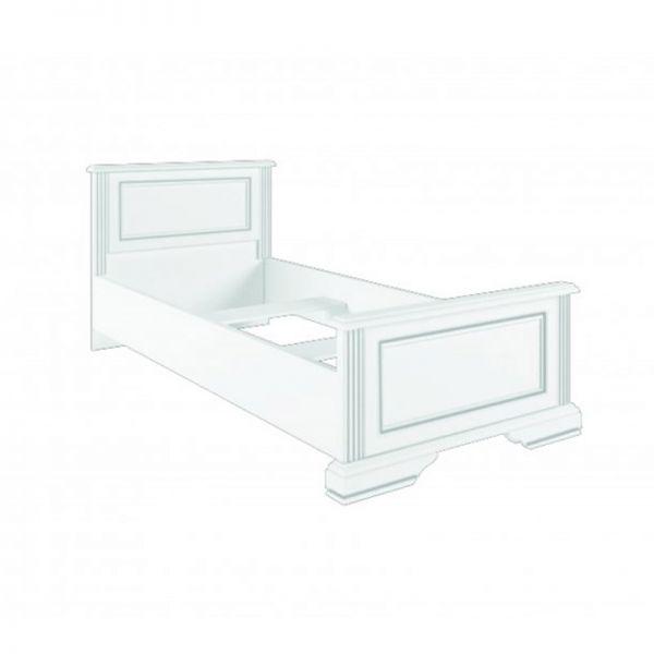 Кровать классическая односпальная в спальню Gerbor из ДСП каркас 90 Вайт (afb896d5)