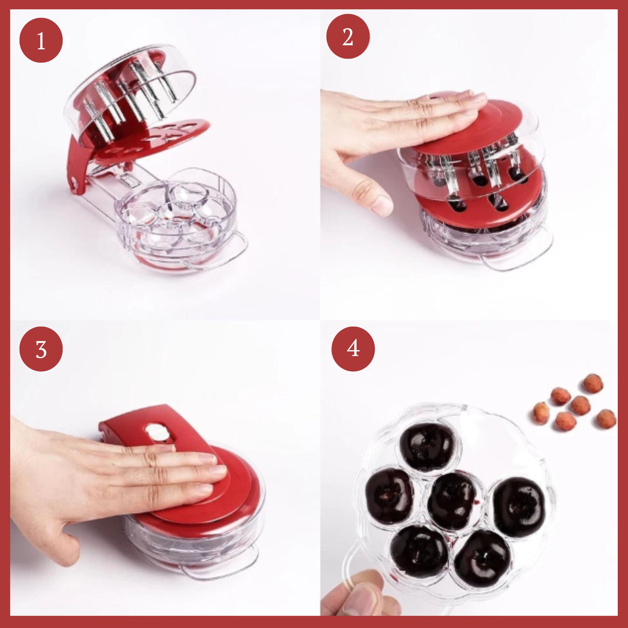 Машинка для видалення кісточок вишні/черешні/оливок (CHKIST-RED-1284) - фото 2 Машинка для видалення кісточок вишні/черешні/оливок (CHKIST-RED-1284) - фото 2