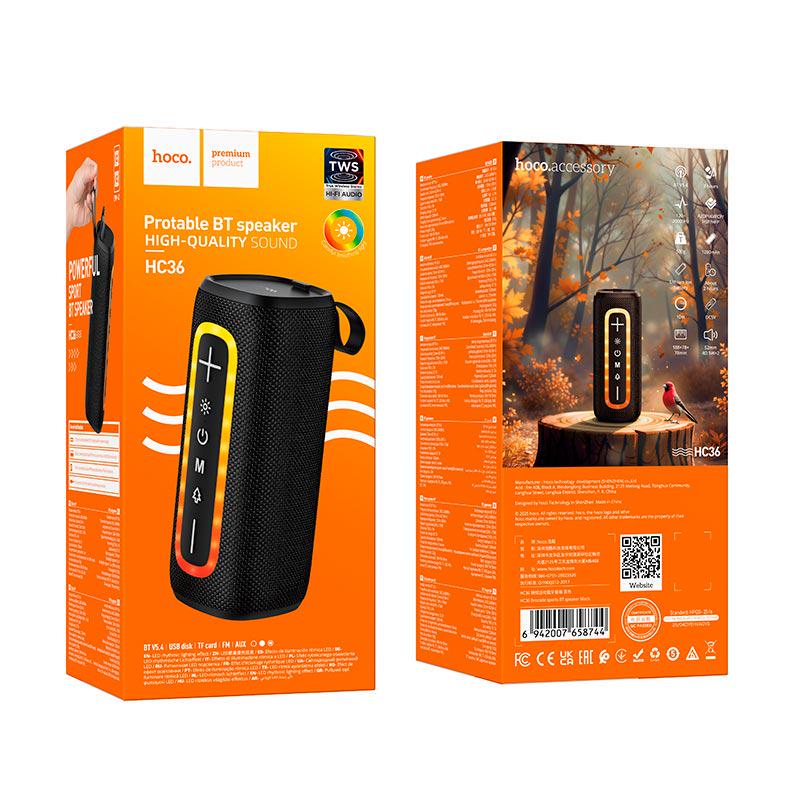 Колонка Bluetooth Hoco HC36 10 Вт Черный - фото 4