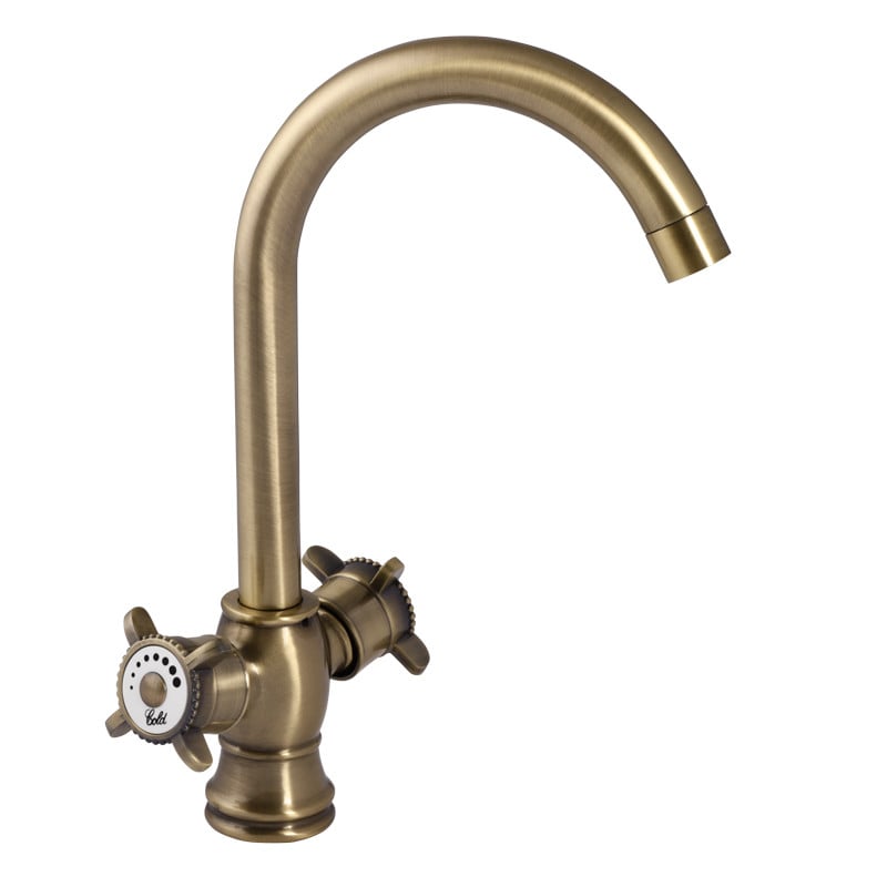 Смеситель для кухни Zerix Z41325-2 Бронзовый (ZX0511)