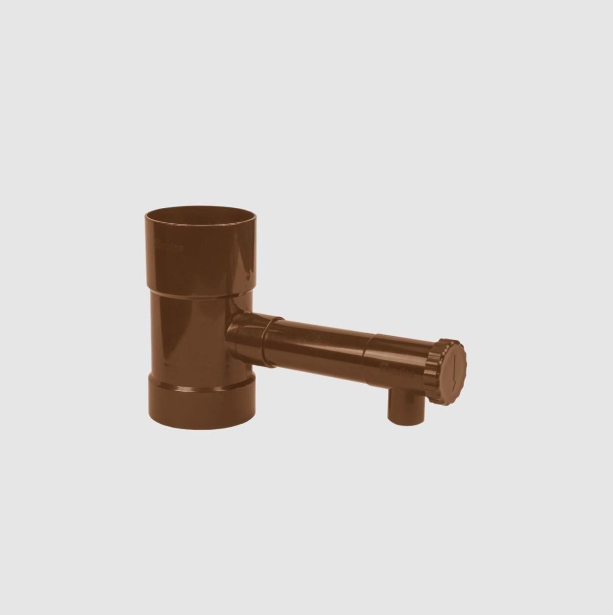 Водозбірник дощової води з даху в бочку Garden Line DES6018 100 мм Коричневий (24707924)