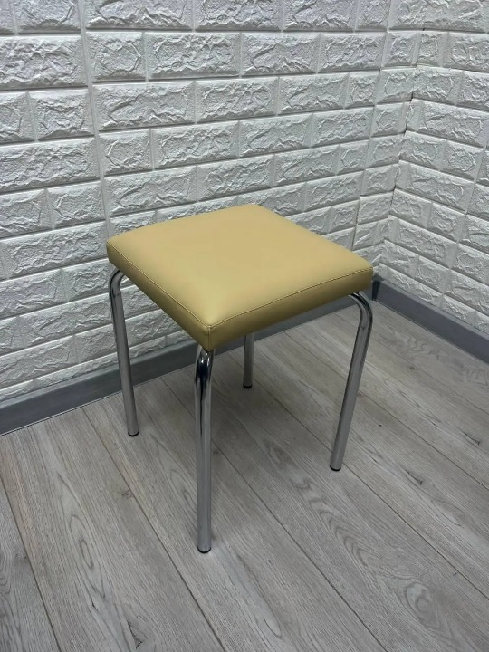 Табурет кухонний Tutty 30х30х45 см Світло-бежевий/Хром (28373967)