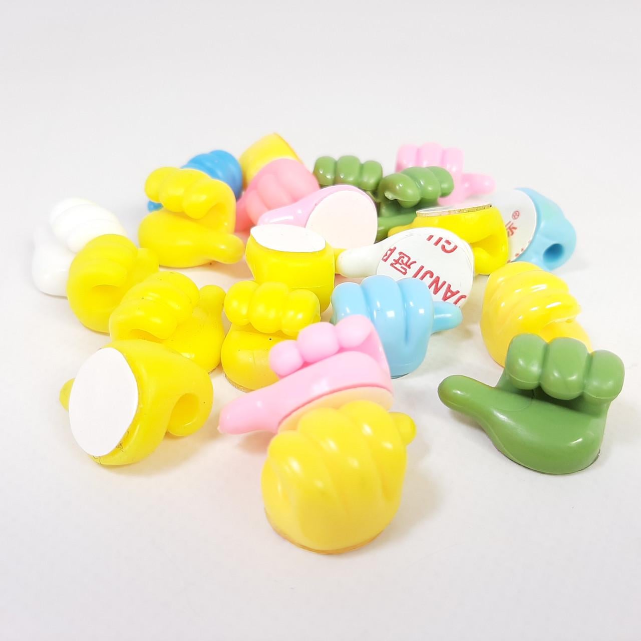 Держатели многофункциональные настенные в форме большого пальца Thumbs Up 22 шт. (KG-12937)