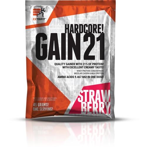 Гейнер Extrifit Hardcore Gain 21 45 г 1 порция Strawberry (000011975)