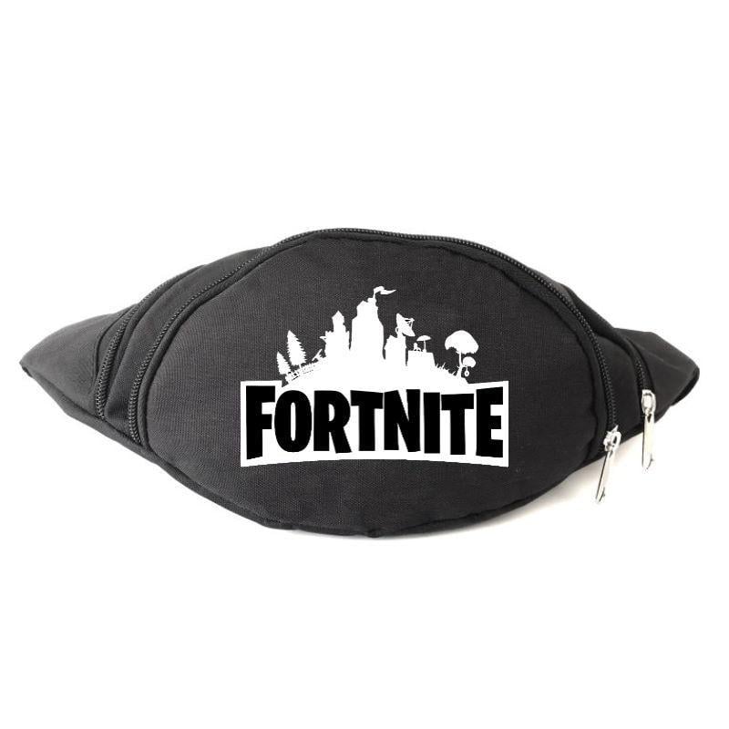 Поясная сумка-бананка с принтом Fortnite LOGO Черный (1254185377)