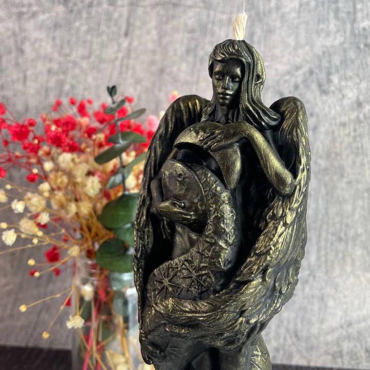 Свічка воскова Ангел з місяцем Чорний (1381) - фото 3 Свічка воскова Ангел з місяцем Чорний (1381) - фото 3