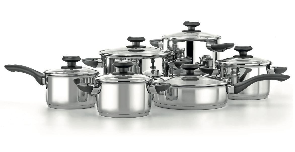 Набор посуды NOIS Veneto нержавеющая сталь 12 пр.