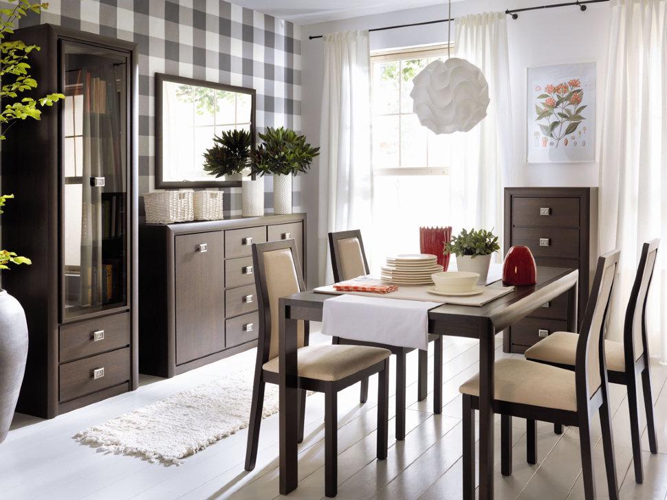 Стінка в вітальню Gerbor Коен комплект з ДСП Венге