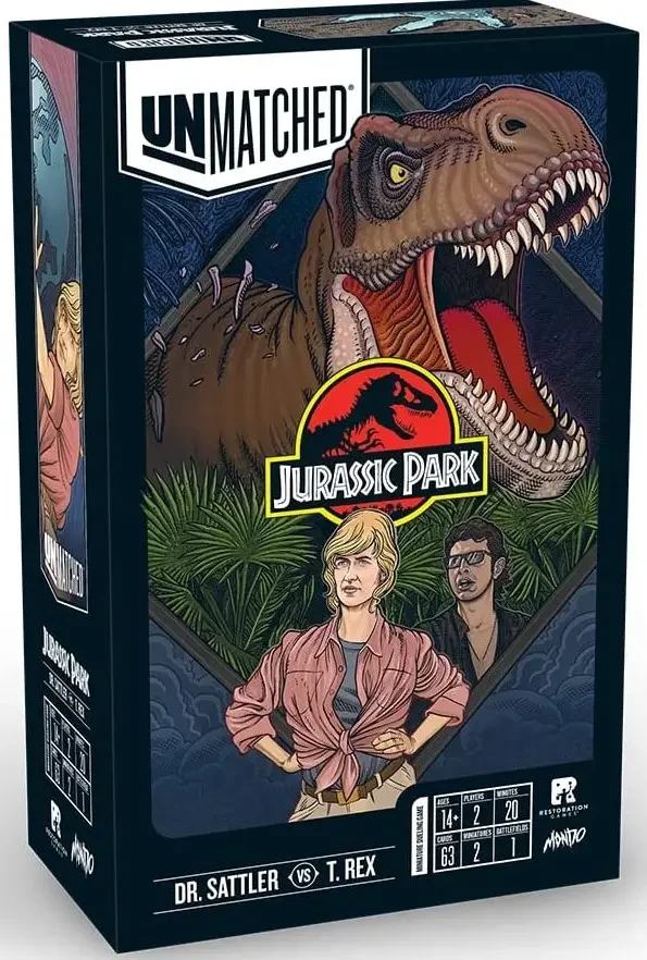 Настільна гра Unmatched Jurassic Park Dr Sattler vs T Rex (1906218590)