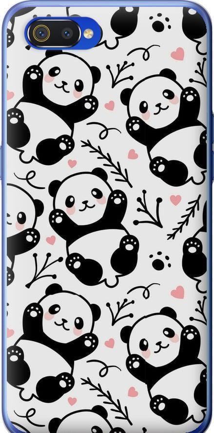 Чехол на Realme C2 Панды (4318t-1852-42517)