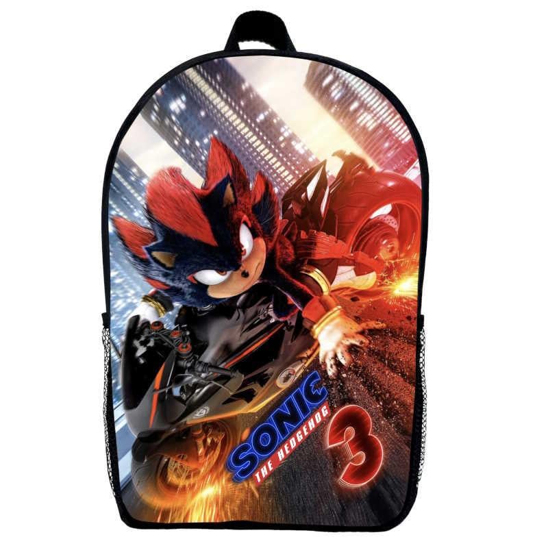 Школьный рюкзак детский Sonic 01 29х21х9 см 5 л Черный (2457507736)