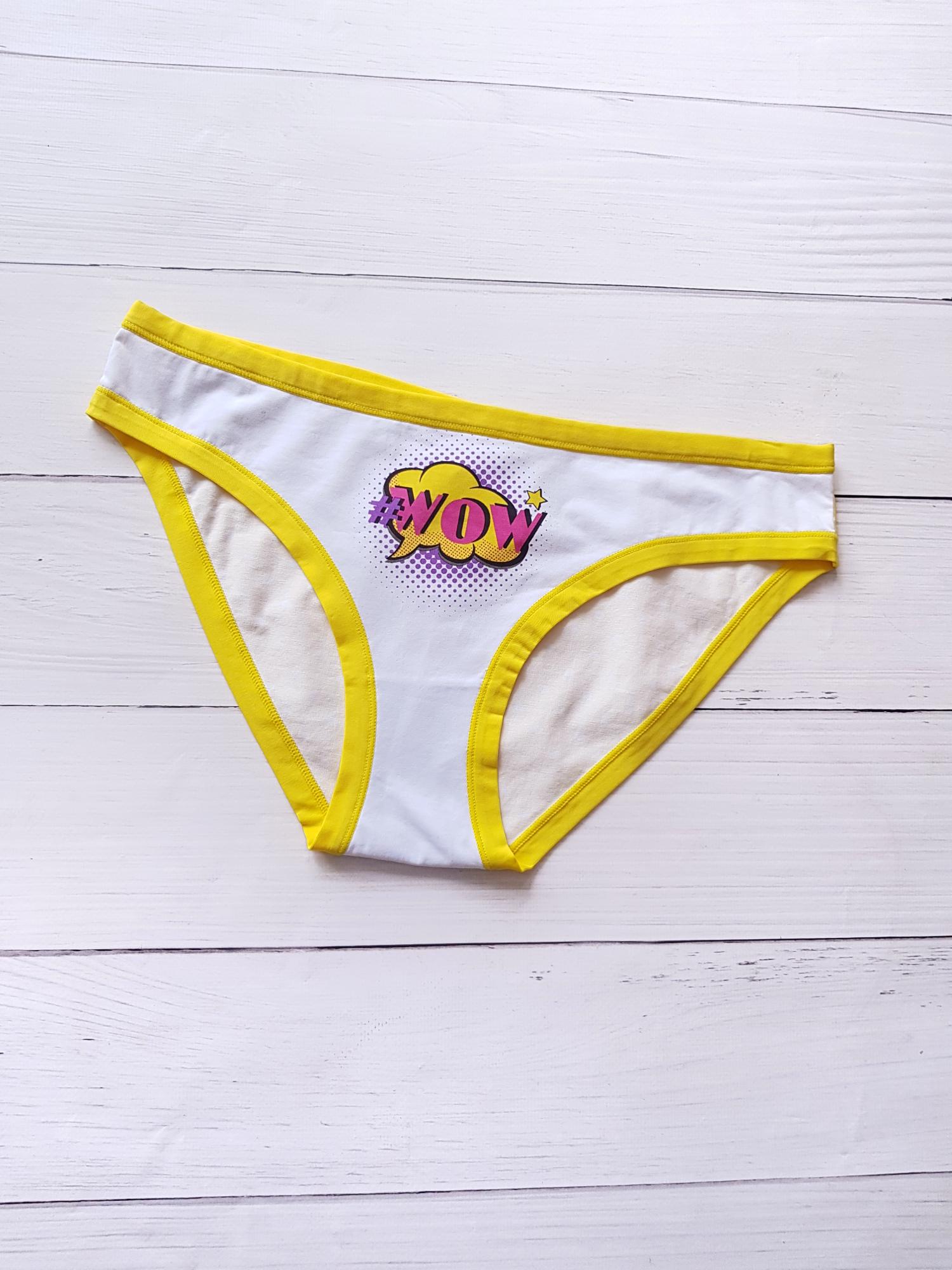 Трусики слип хлопковые женские Anabel Arto А-1483 с низкой линией талии XL Желтый (48)