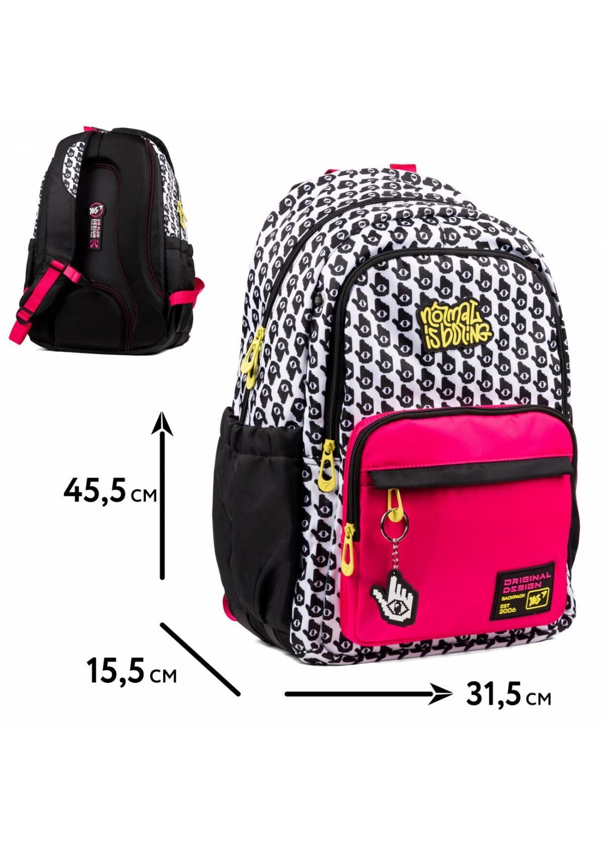 Рюкзак школьный Yes Ts-47 All-Seeing Eye (559611) - фото 3 Рюкзак школьный Yes Ts-47 All-Seeing Eye (559611) - фото 3