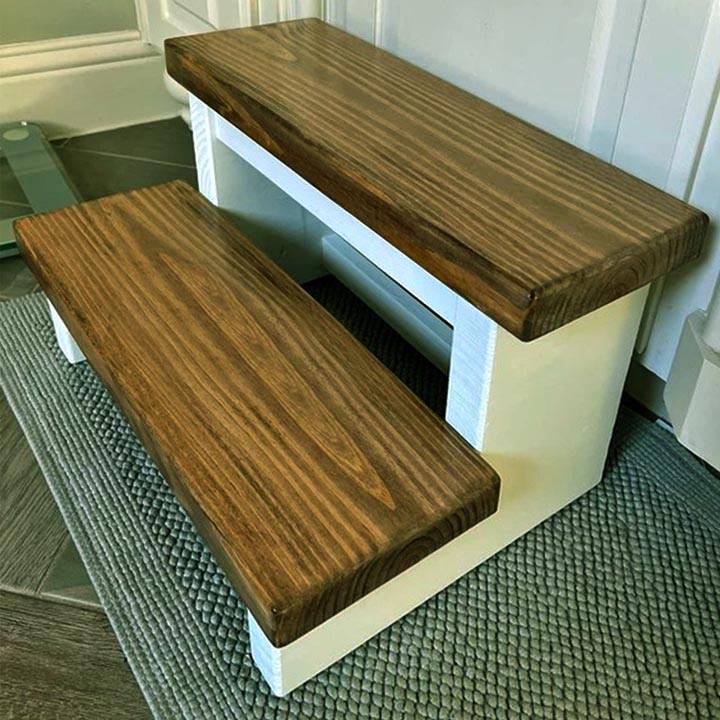 Скамейка-ступенька из дерева Редривер Зефир/Мускат (ССТ-00212007)