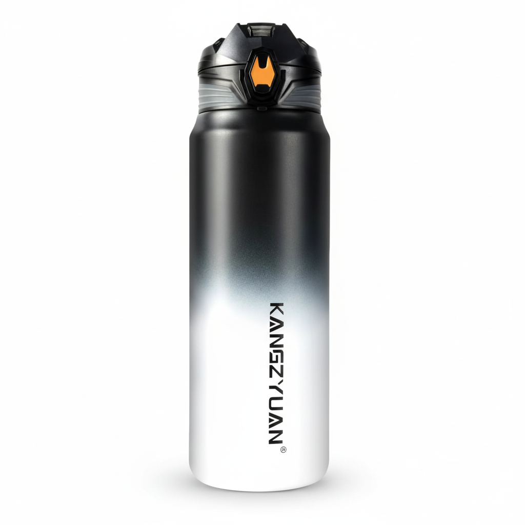 Термос из нержавеющей стали KANGZYUAN с двойной стенкой вакуумный 500 мл градиент Черный (2456495489)