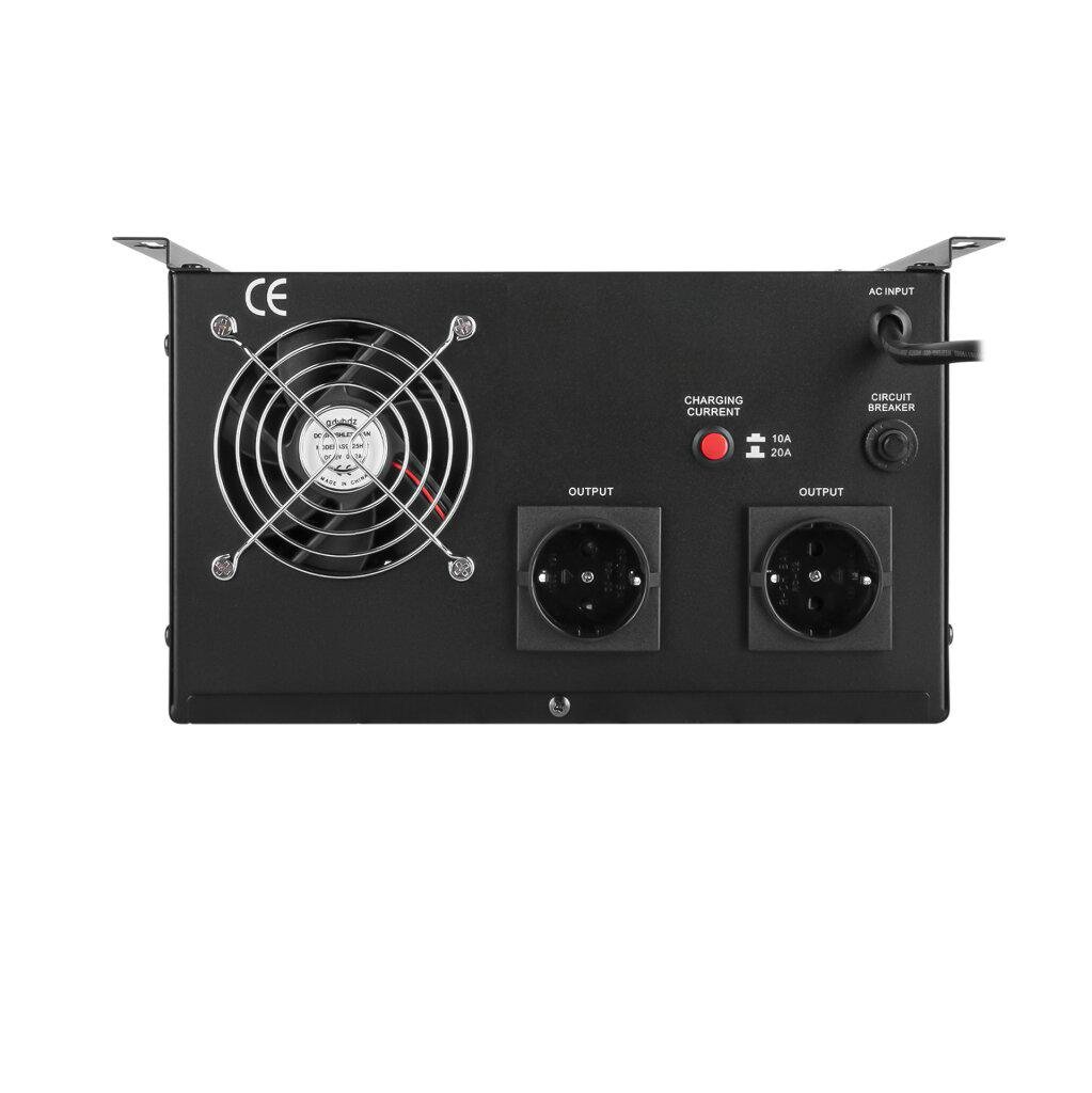 Источник бесперебойного питания LogicPower LPY-W-PSW-2000VA+ 1400 Вт 24V 140-275V LCD (24460622) - фото 6