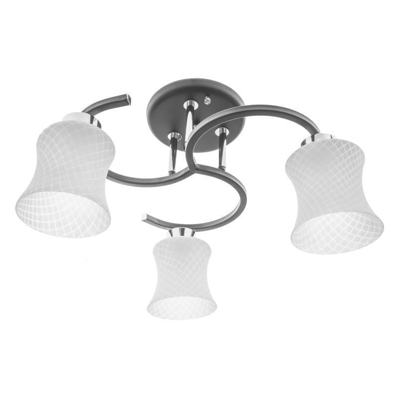 Люстра стельова Brille в спальню E27 60W BK LK-604C/3 23-234