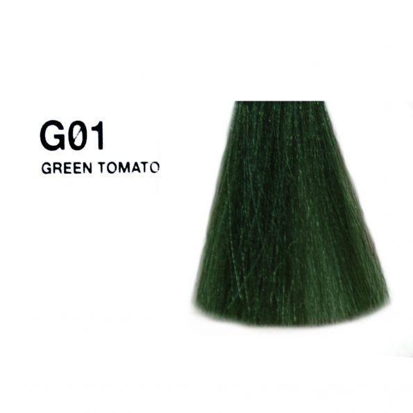 Фарба для волосся біоламінувальна Anthocyanin Second Edition G01 Green tomato (1024697476) - фото 3