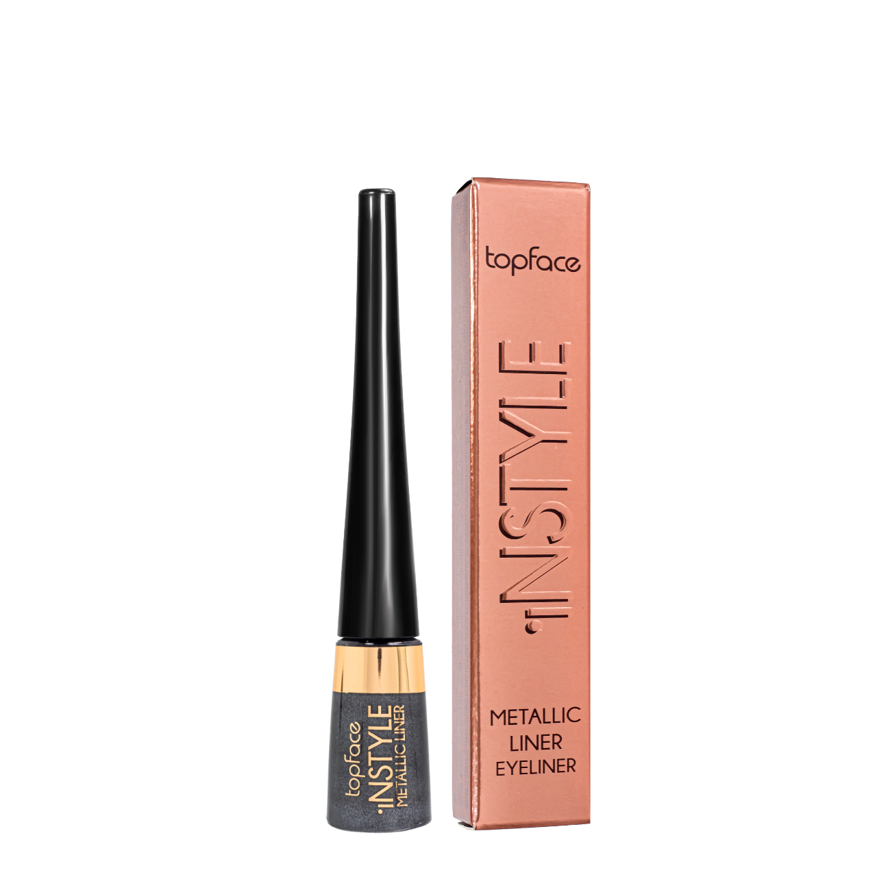 Подводка для век Topface Instyle Metallic Eyeliner РТ554 №5 цветная перламутровая Темное серебро