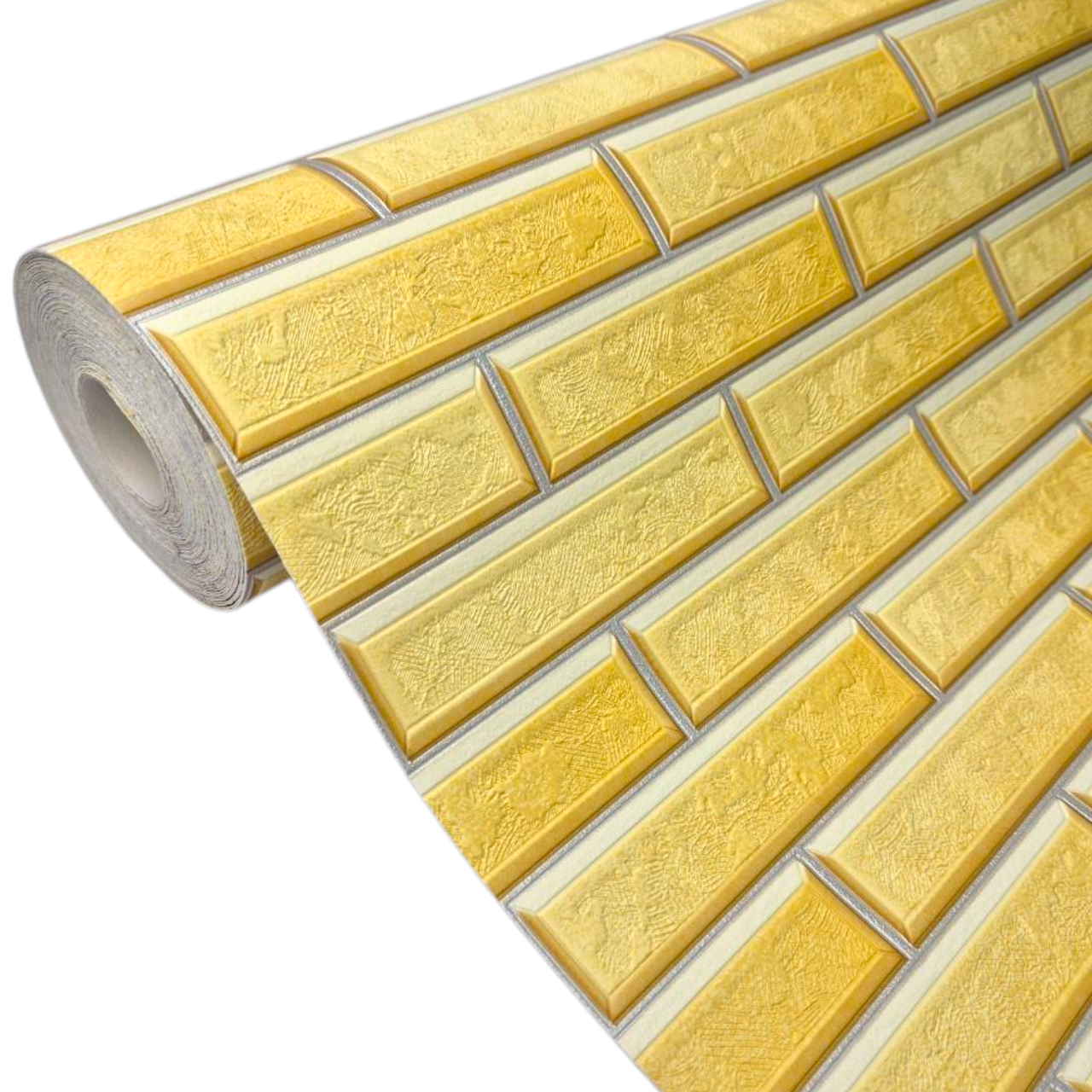 Шпалери вінілові 5753-08 цегла для кухні/коридору/дитячої/вітальні під цеглу 10,05x0,53 м Жовтий (2571861116) - фото 2 Шпалери вінілові 5753-08 цегла для кухні/коридору/дитячої/вітальні під цеглу 10,05x0,53 м Жовтий (2571861116) - фото 2