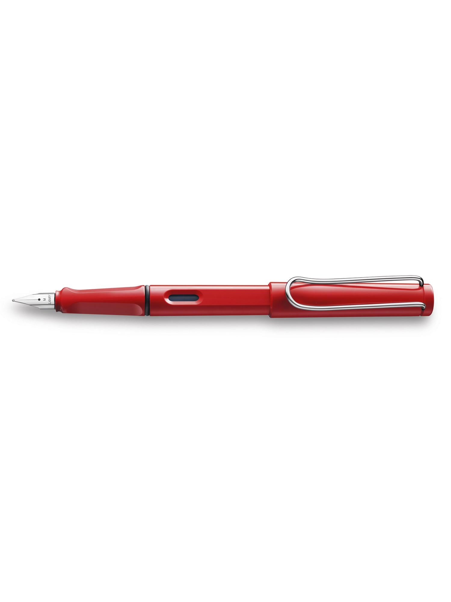 Письменная ручка чернильная Lamy Safari F чернила синие T10 Красный (4000181)