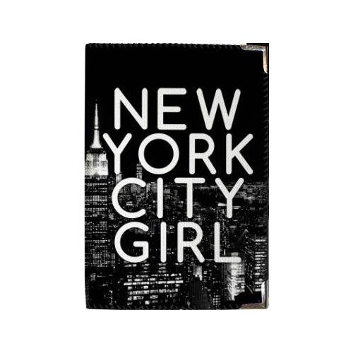 Обложка на паспорт New York City girl (PD_URB012_BL)