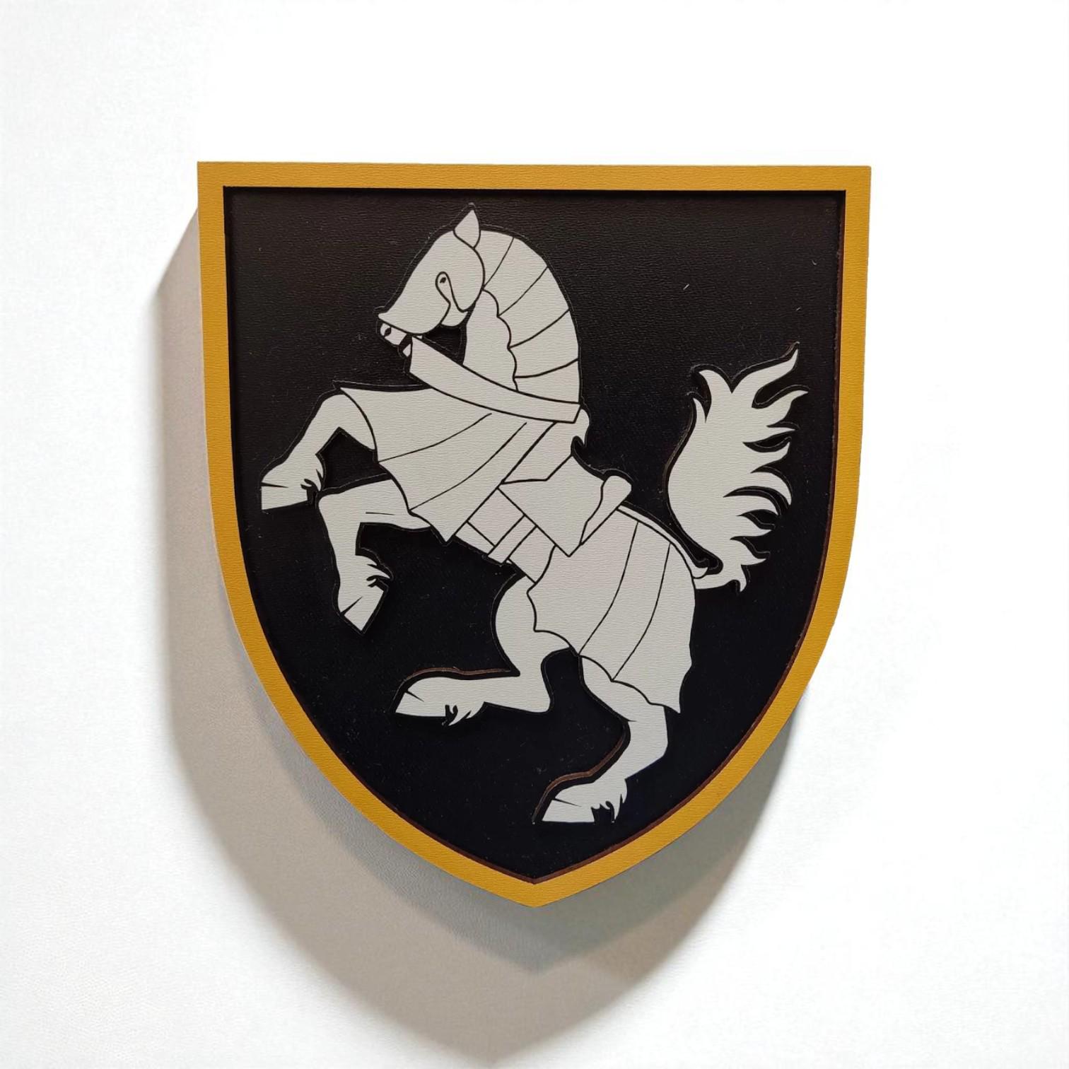 Герб настінний 1-ша окрема танкова бригада 292х334 мм (29402812)