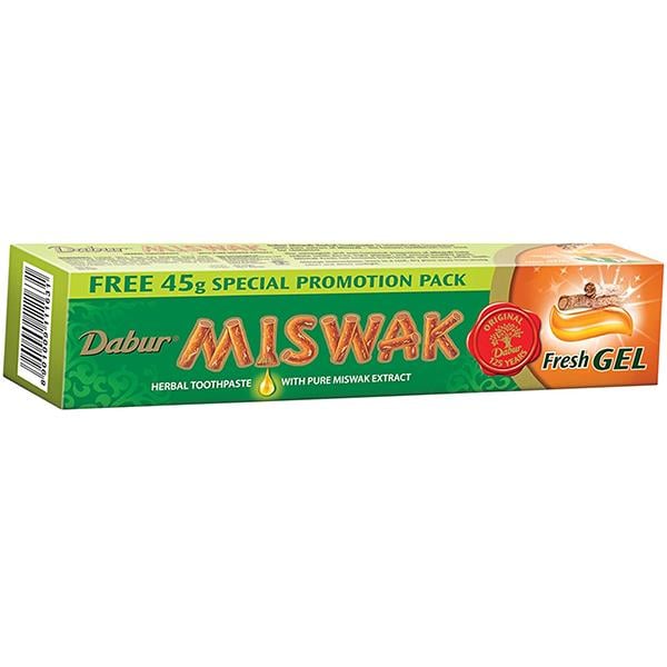 Зубная паста Miswak Fresh Gel Dabur травяная 135 г (43634084)