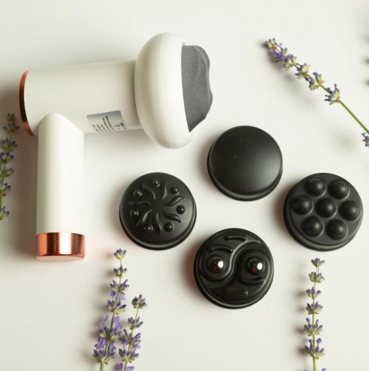Массажер антицеллюлитный Deep Rolling Massager аккумуляторный для тела рук и ног 4 насадки 6 скоростей 5 Вт - фото 5