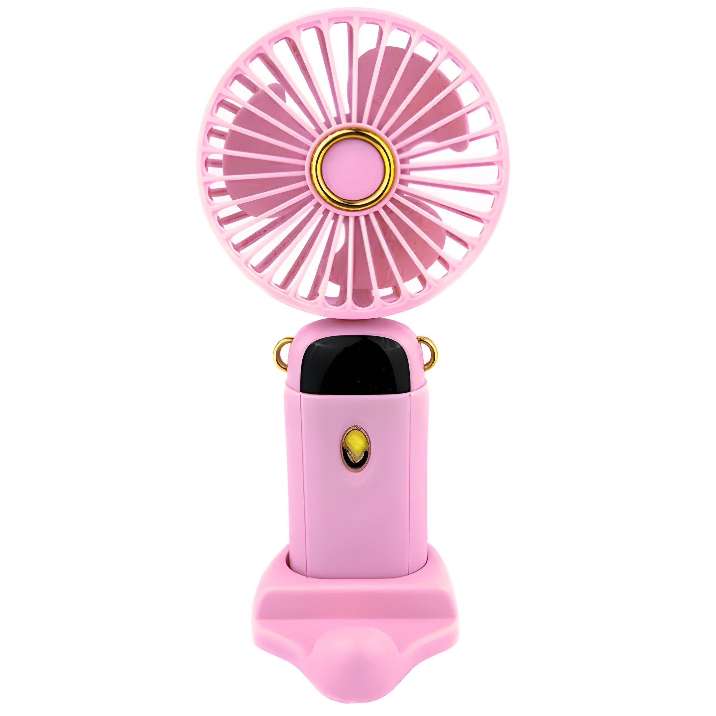 Детский вентилятор Mini Fan Розовый (677-58A)
