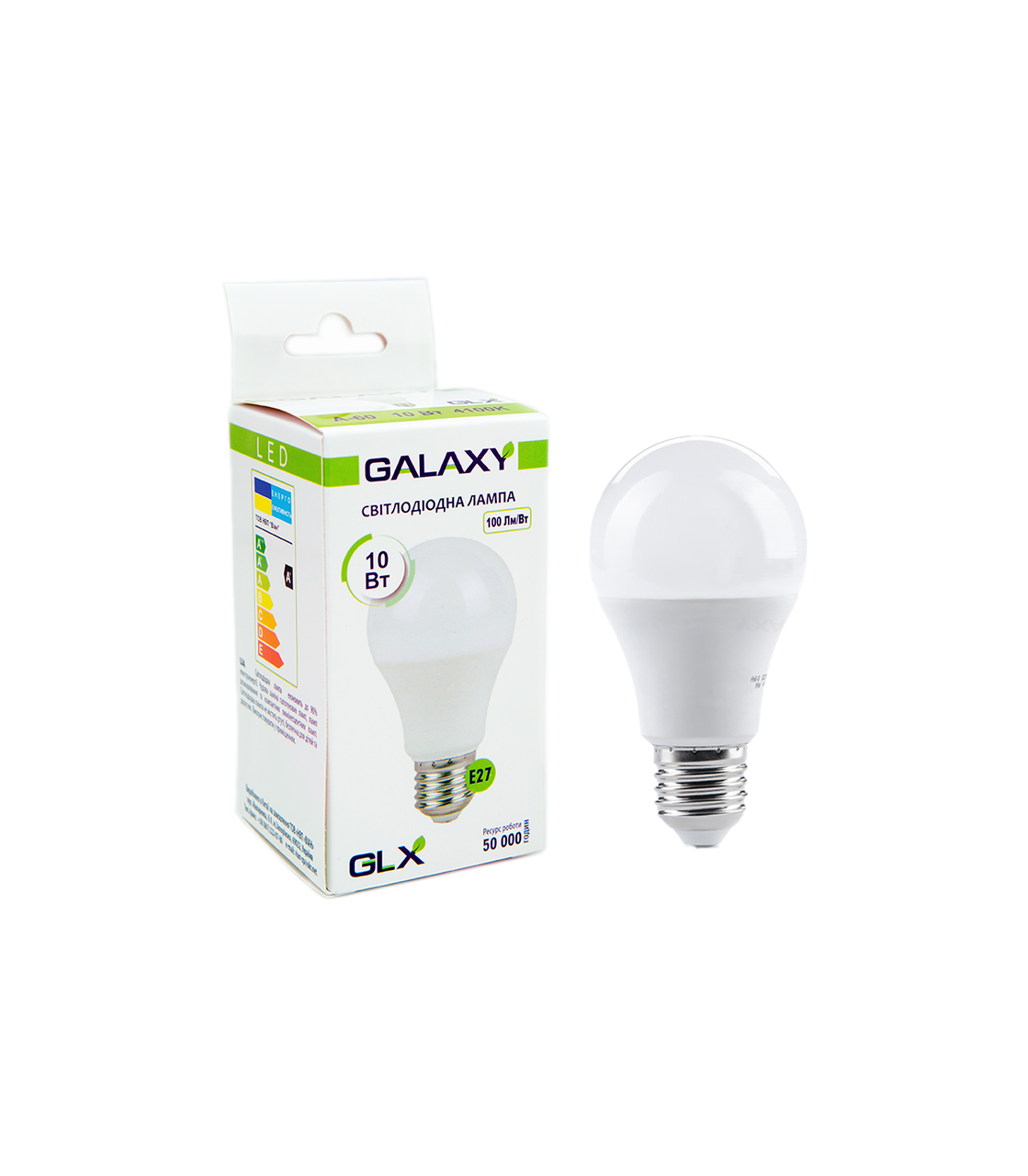 Светодиодная лампа GLX 12W груша A60 E27 4100K Белый (1285197037) Светодиодная лампа GLX 12W груша A60 E27 4100K Белый (1285197037)