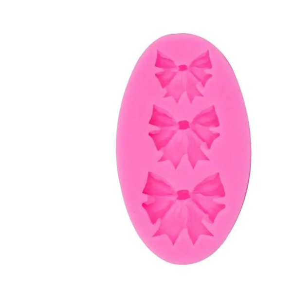 Молд силиконовый Бантики 50x85 мм Розовый (409500) Молд силиконовый Бантики 50x85 мм Розовый (409500)