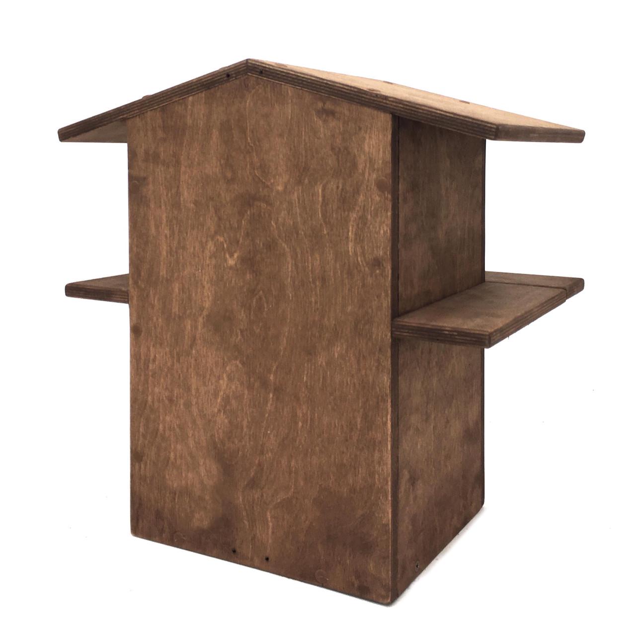 Домик для белок из дерева Манджур Сепия (ДДБ-000808) - фото 7 Домик для белок из дерева Манджур Сепия (ДДБ-000808) - фото 7