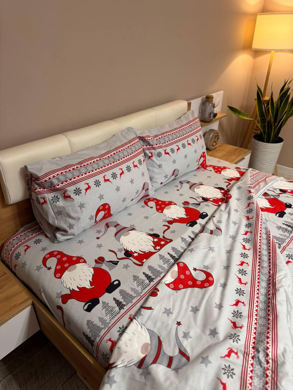 Постельное белье фланель евро 200х215 см наволочки 70х70 см 2 шт. (Д-Al-flanel-003-03 70х70) - фото 4